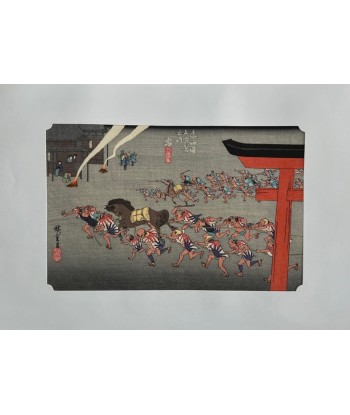 Estampe Japonaise de Hiroshige | Le Grand Tokaido n°42 Miya en stock