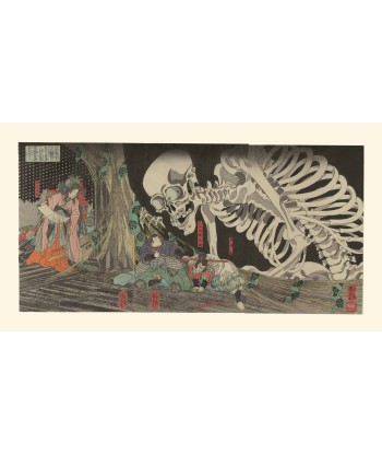 La Princesse Takiyasha et le fantôme du squelette de Kuniyoshi | Reproduction Fine Art Les magasins à Paris et en Île-de-France