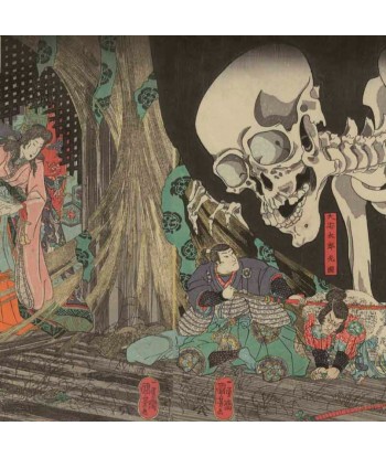 La Princesse Takiyasha et le fantôme du squelette de Kuniyoshi | Reproduction Fine Art Les magasins à Paris et en Île-de-France