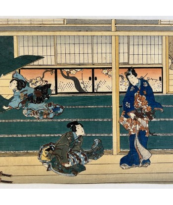 Estampe Japonaise de Kunisada | Dit du Genji Chapitre 38 50-70% off 