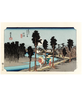 Estampe Japonaise de Hiroshige | Le Grand Tokaido n°13 Numazu pas chere