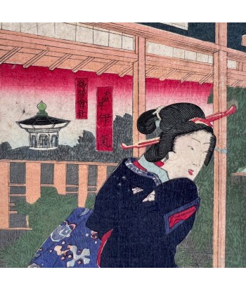 Estampe Japonaise de Kunisada | Musiciennes et danseuses s'inspire de l'anatomie humaine