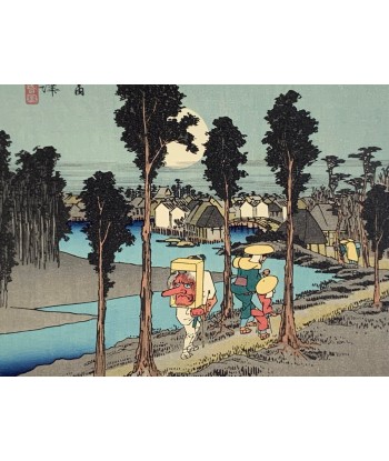 Estampe Japonaise de Hiroshige | Le Grand Tokaido n°13 Numazu pas chere