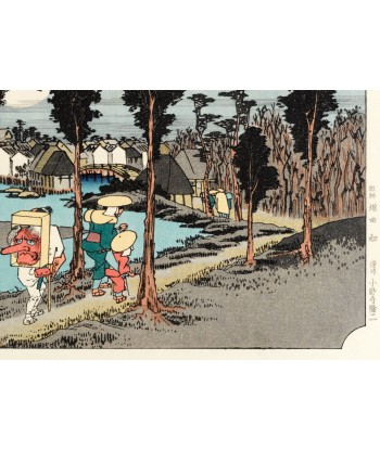 Estampe Japonaise de Hiroshige | Le Grand Tokaido n°13 Numazu pas chere