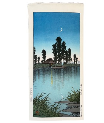 Estampe Japonaise de Hasui Kawase | Soir à Itako - Misurigi chez Cornerstreet bien 