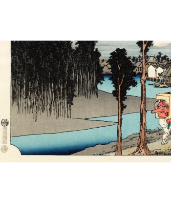 Estampe Japonaise de Hiroshige | Le Grand Tokaido n°13 Numazu pas chere