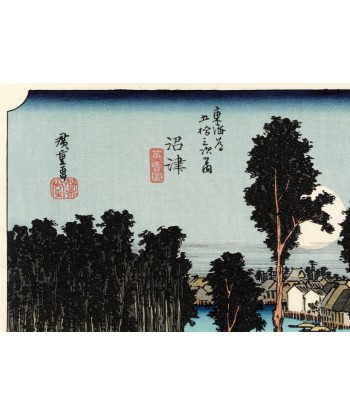 Estampe Japonaise de Hiroshige | Le Grand Tokaido n°13 Numazu pas chere