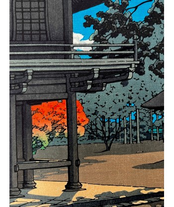 Estampe Japonaise de Kawase Hasui | Automne au temple Heirin-ji à Nobidome acheter en ligne