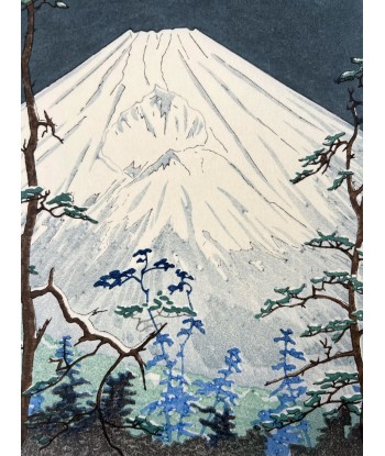 Estampe Japonaise de Okada Koichi | Mont Fuji vu de Hakone la nuit à prix réduit toute l'année