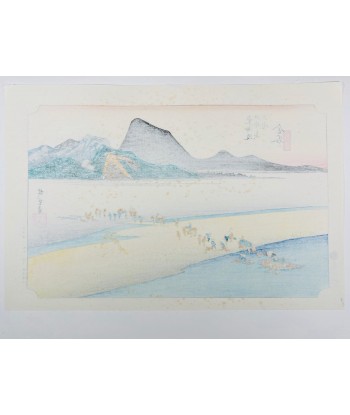 Estampe Japonaise de Hiroshige | Le Grand Tokaido n°25 Kanaya vente chaude votre 