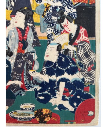 Estampe Japonaise de Kunisada | Les frères Soga - Syllabe Ru 2 - 3 jours ouvrés.