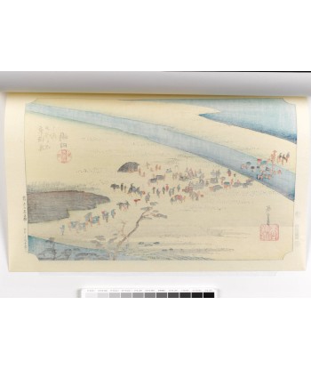 Estampe Japonaise de Hiroshige | Le Grand Tokaido n° 24 Shimada des créatures d'habitude