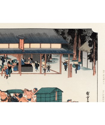 Estampe Japonaise de Hiroshige | Le Grand Tokaido n°53 Kusatsu 2 - 3 jours ouvrés.