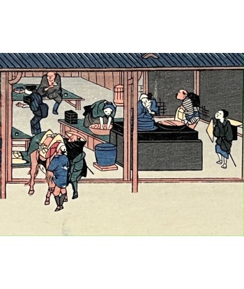 Estampe Japonaise de Hiroshige | Le Grand Tokaido n°53 Kusatsu 2 - 3 jours ouvrés.