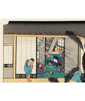 Estampe Japonaise de Hiroshige | Le Grand Tokaido n°37 Akasaka le concept de la Pate a emporter 