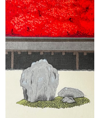 Estampe Japonaise de Teruhide Kato | Jardin du Ryoan-ji à l'automne shop