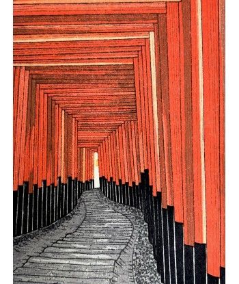 Estampe Japonaise de Teruhide Kato | Le Fushimi Inari suggérées chez