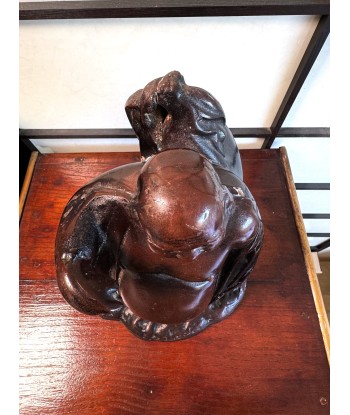 Hotei, Dieu du Bonheur en bronze cuivré | Artisanat Japonais hantent personnes