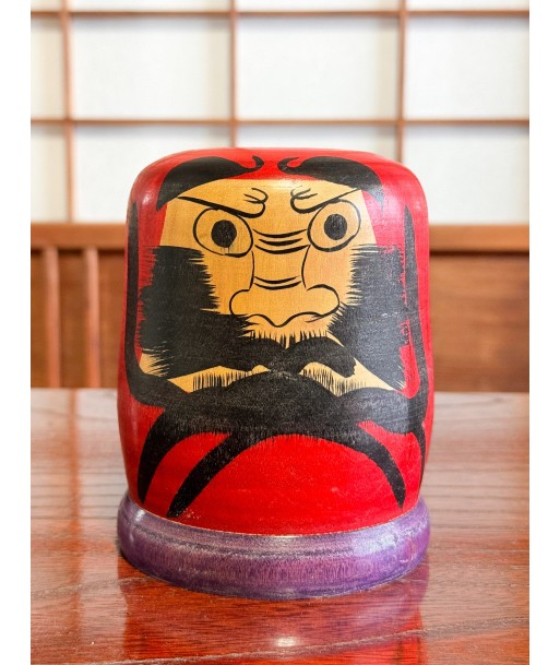 Kokeshi Daruma de Kamata Koichi sur son socle violet vente chaude votre 