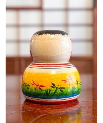 Kokeshi Traditionnelle de Niiyama Jin aux motifs libellules - tête mobile Jusqu'à 80% De Réduction