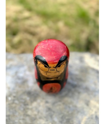 Kokeshi Daruma Rouge Calligraphié les ligaments