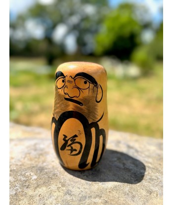 Kokeshi Daruma en bois naturel plus qu'un jeu 