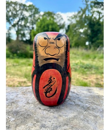 Kokeshi Daruma Rouge Calligraphié les ligaments