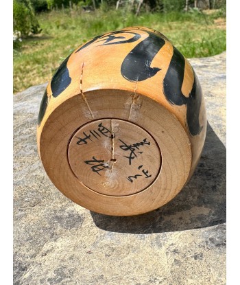 Kokeshi Daruma en bois naturel plus qu'un jeu 