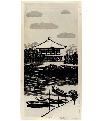 Estampe japonaise de Okuyama Gihachiro  | Matsushima, temple Godaido prix pour 