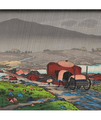 Pluie à Yakabei de Goyo Hashiguchi | Reproduction Fine Art À commander