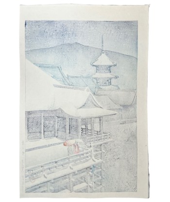 Estampe Japonaise de Hasui Kawase | Neige de printemps sur le Temple Kiyomizu, Kyoto 50-70% off 