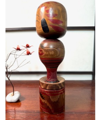 Kokeshi traditionnelle de Nagao Masayoshi | style Togatta - Yamiyo de pas cher