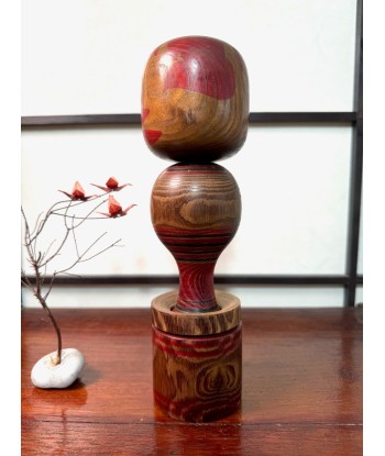 Kokeshi traditionnelle de Nagao Masayoshi | style Togatta - Yamiyo de pas cher