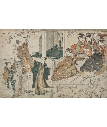 Estampe Japonaise de Toyokuni Utagawa | Série divertissement des acteurs, Banquet au printemps Découvrez la collection