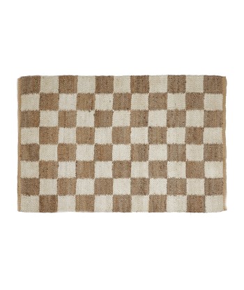 Tapis jute Damier de l' environnement