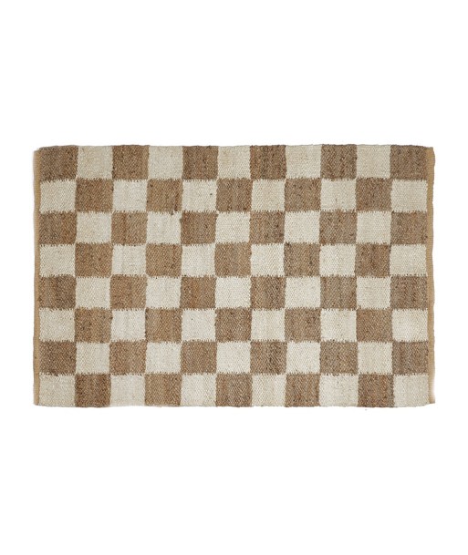 Tapis jute Damier de l' environnement