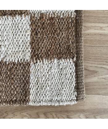 Tapis jute Damier de l' environnement