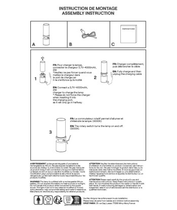 Lampe sans fil Patrick kaki prix pour 