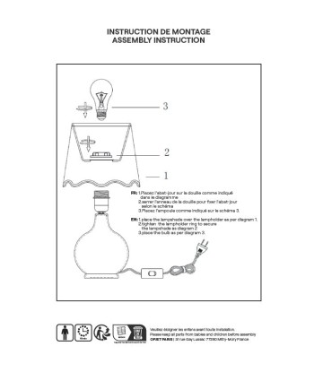 Lampe Victoire blanche hantent personnes