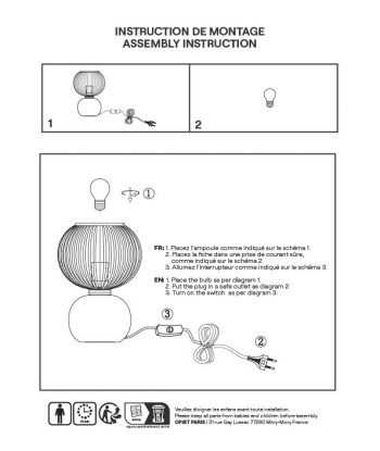 Lampe Adonis marron les ligaments