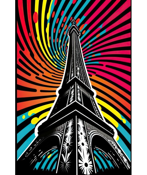 Tableau Pop Art Tour Eiffel 50-70% off 