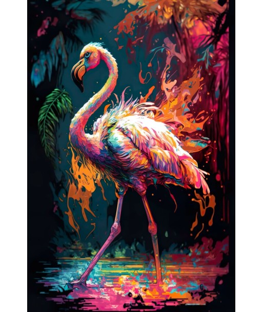 Tableau Flamant Rose Coloré acheter