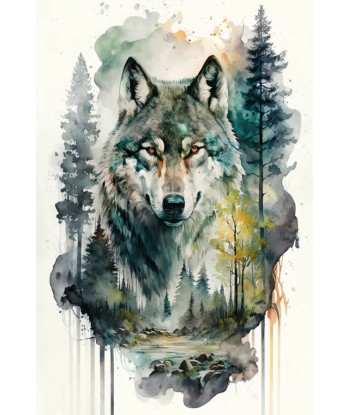 Tableau Loup Foret En savoir plus