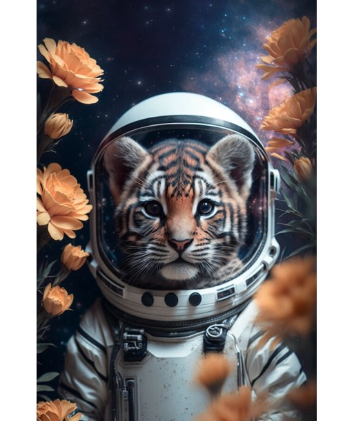 Tableau Tigre Astronaute chez Cornerstreet bien 