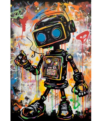 Tableau Street Art Robot vente chaude votre 