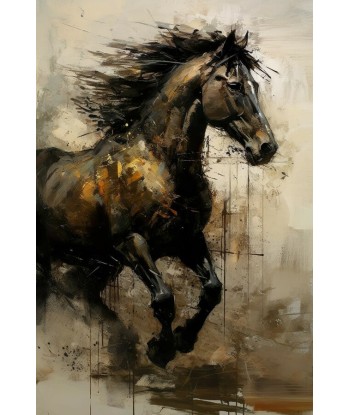 Tableau Cheval Marron français