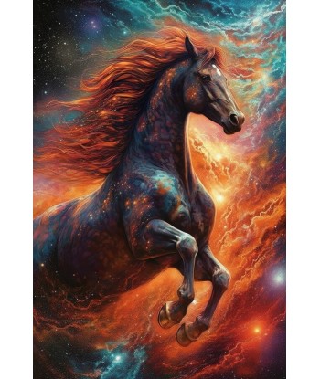 Tableau Cheval Cosmos solde