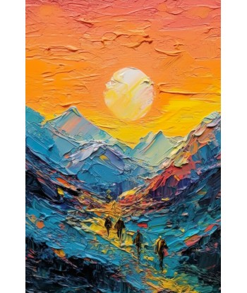 Tableau Montagne Trekking commande en ligne