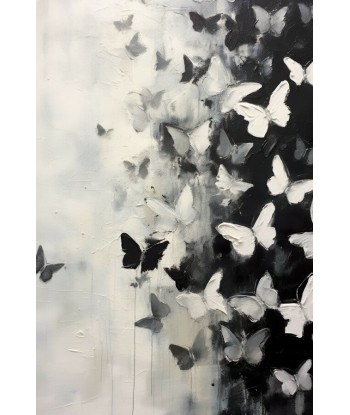 Tableau Papillon Noir et Blanc Profitez des Offres !