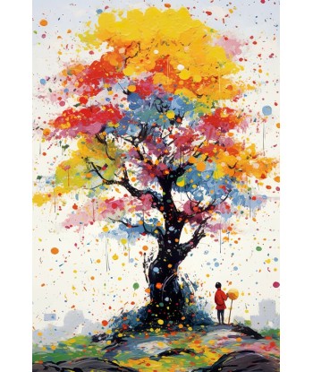 Tableau Arbre Coloré des créatures d'habitude